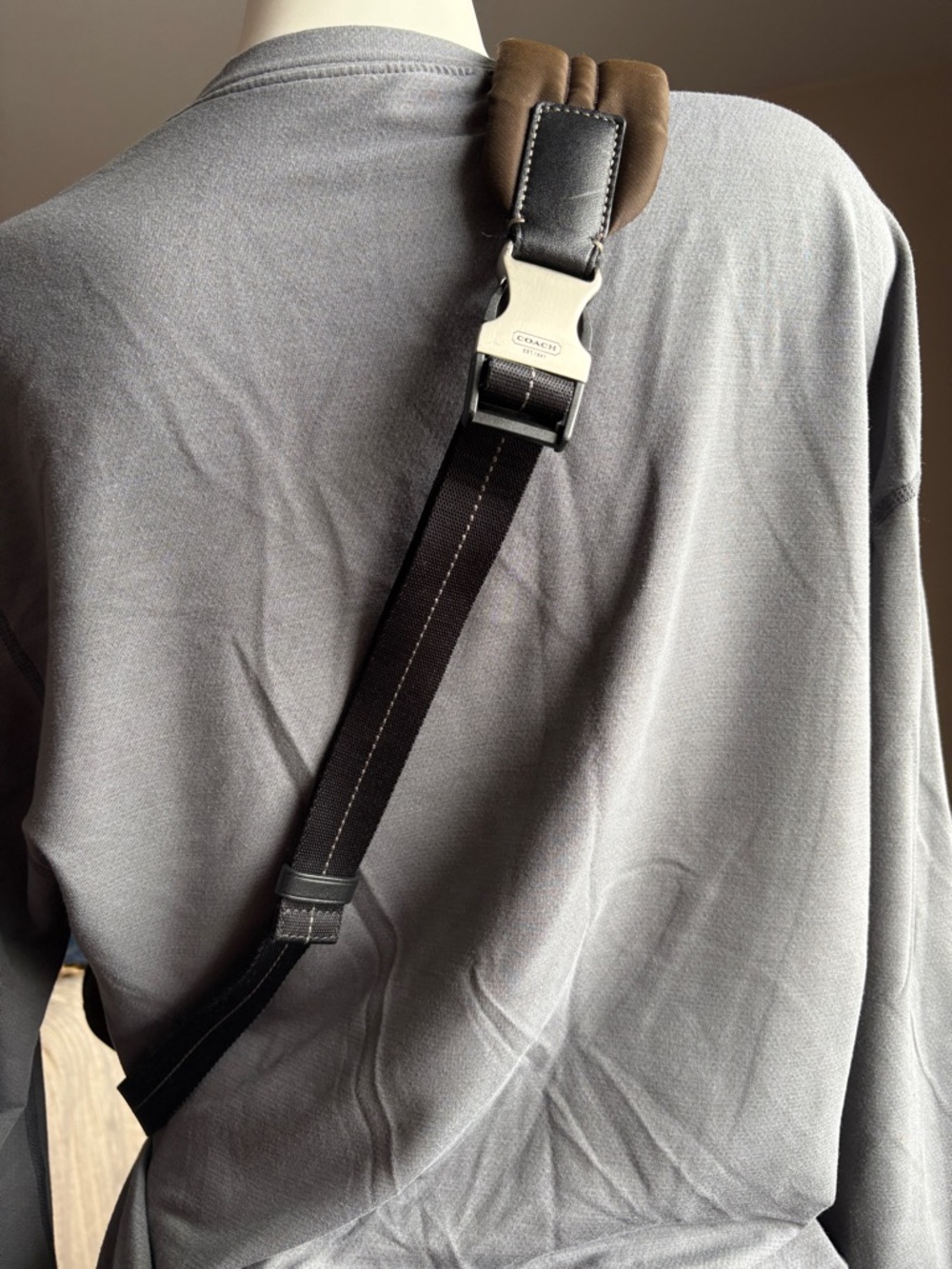 Coach Brown and Black Men’s Sling Belt Bag - Picture 5 of 6